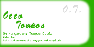 otto tompos business card